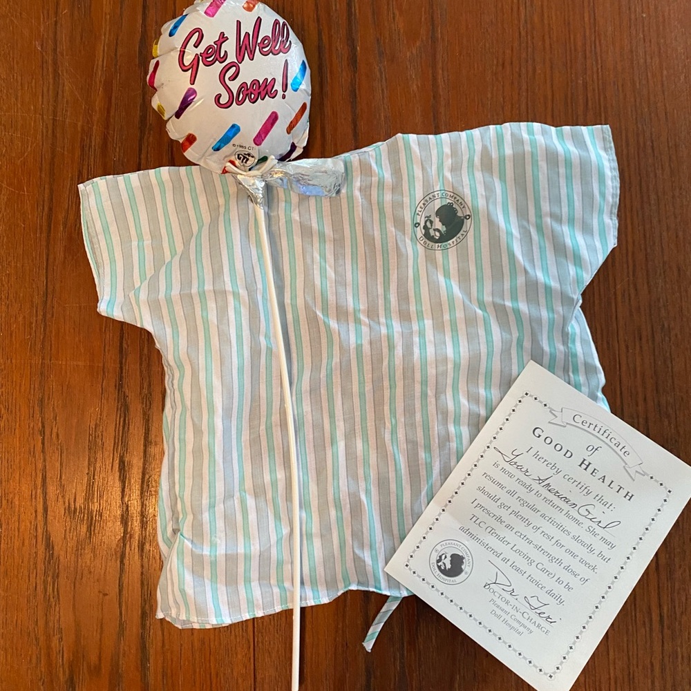 American Girl Hospital Gown
